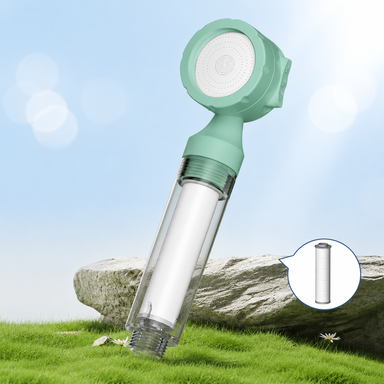 Portable Hotel Travel Filter Shower Head