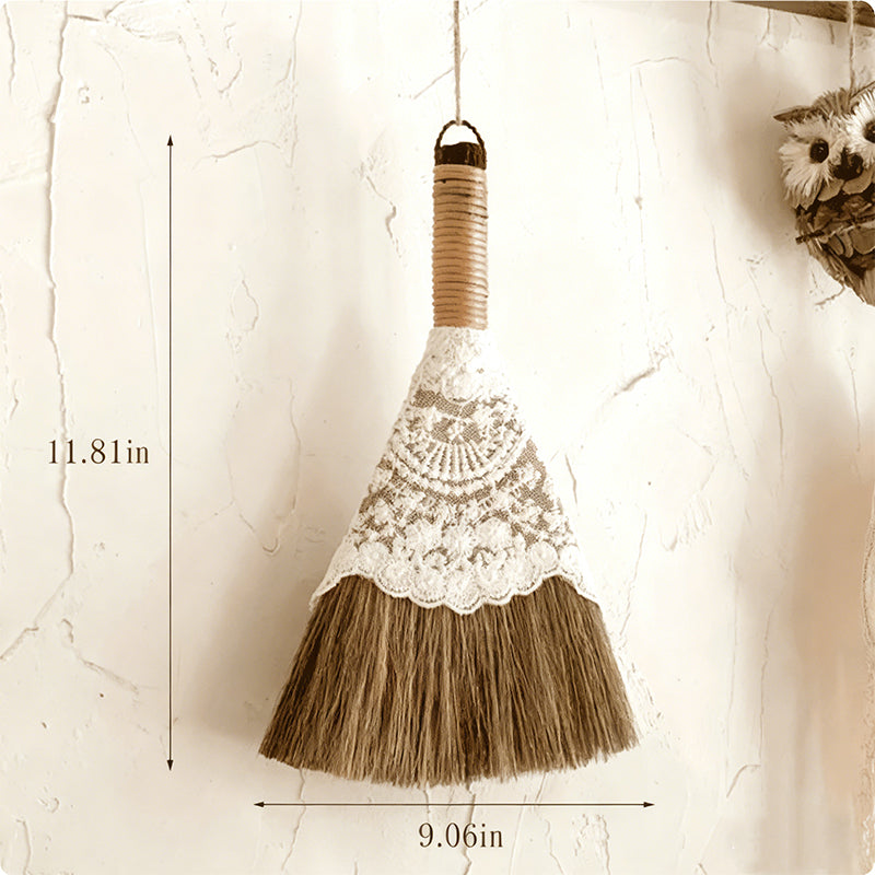 Natural Reed Mini Broom – Soft, Dense, and Lightweight