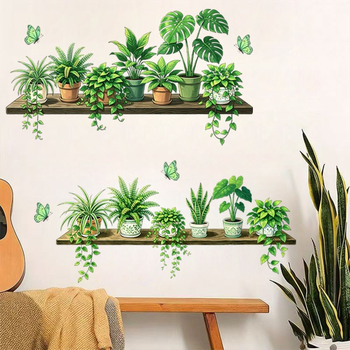 Botanical Greenery Wall Stickers