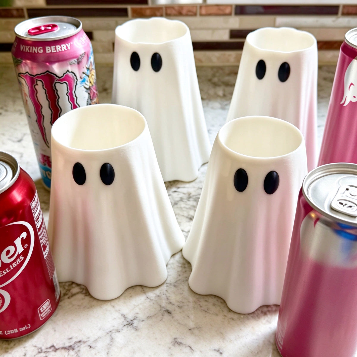 Ghost-Shaped Can Holder for Drinks
