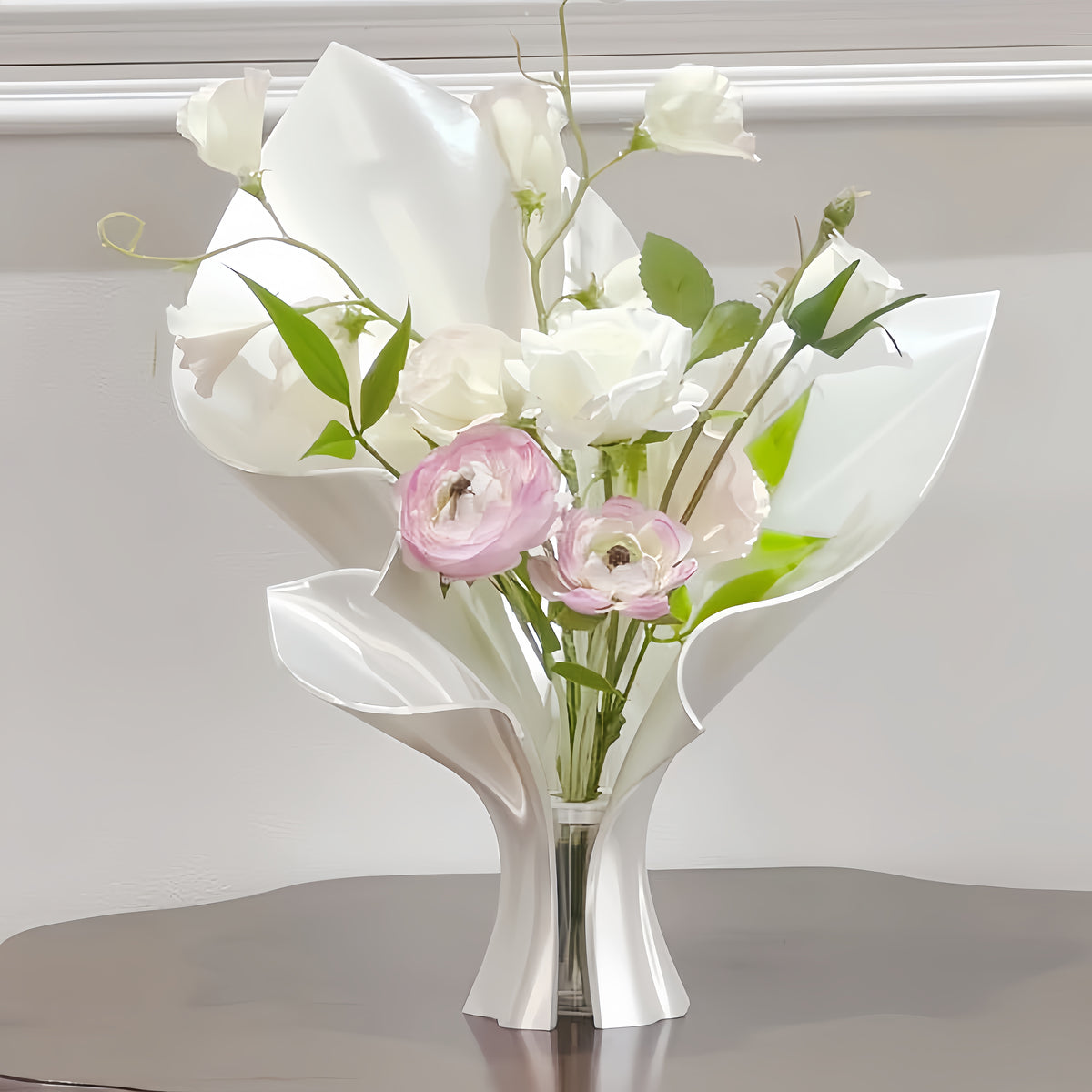 Modern Silk Glass Vase