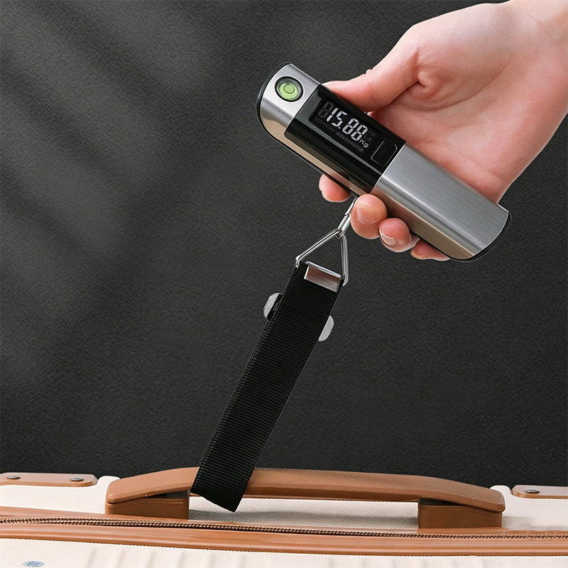 Portable Digital Luggage Scale with Measuring Tape
