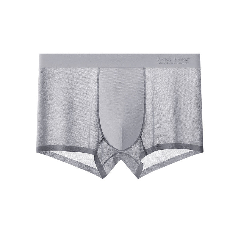 Men’s Breathable Stretch Ice Silk Boxer Briefs
