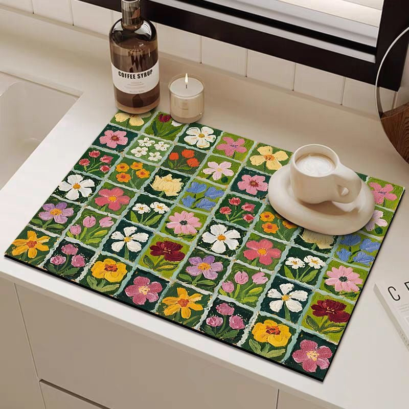 Oil Painting Style Heat-Resistant Absorbent Mat