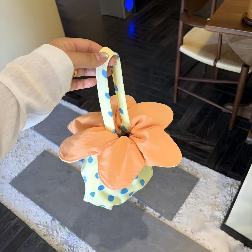 Drawstring Flower Mini Bag