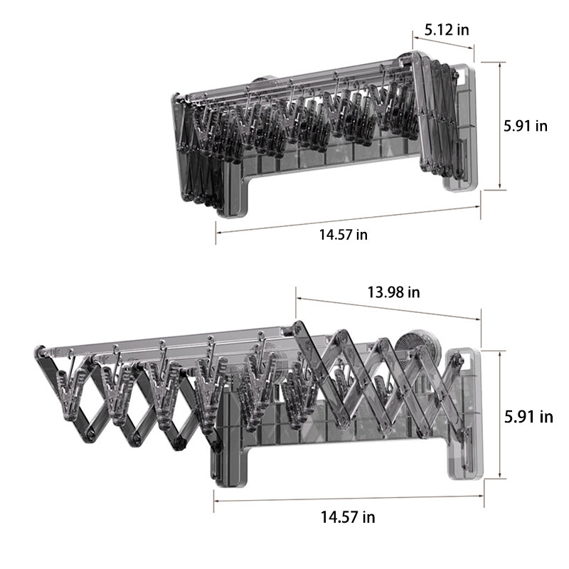 Retractable Vacuum Suction Drying Rack