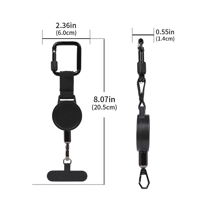 Portable Retractable Phone Lanyard with Anti-Theft Design