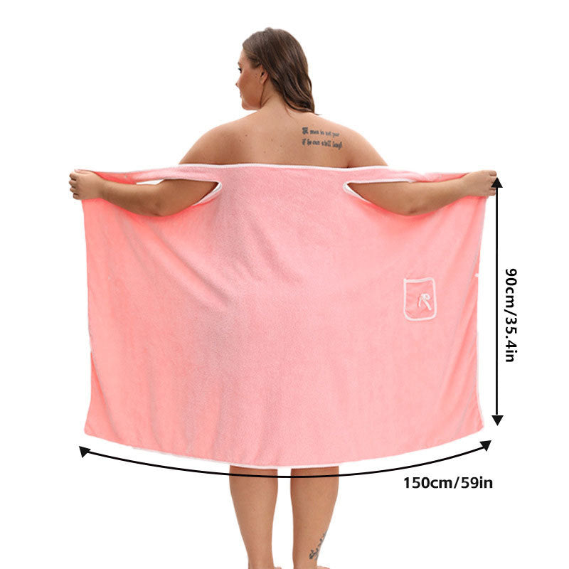Wearable Bath Towel – Soft, Absorbent & Hands-Free