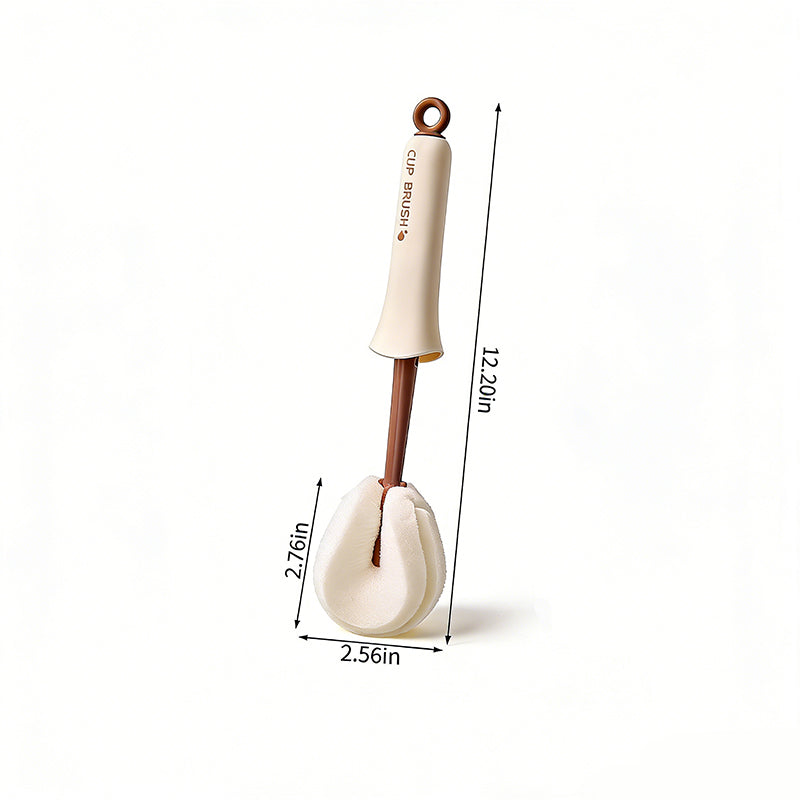 Long Handle Cup Brush – Sponge Head & Straw Brush