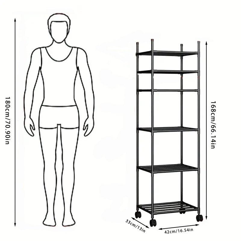 Multi-Purpose Rolling Storage Rack