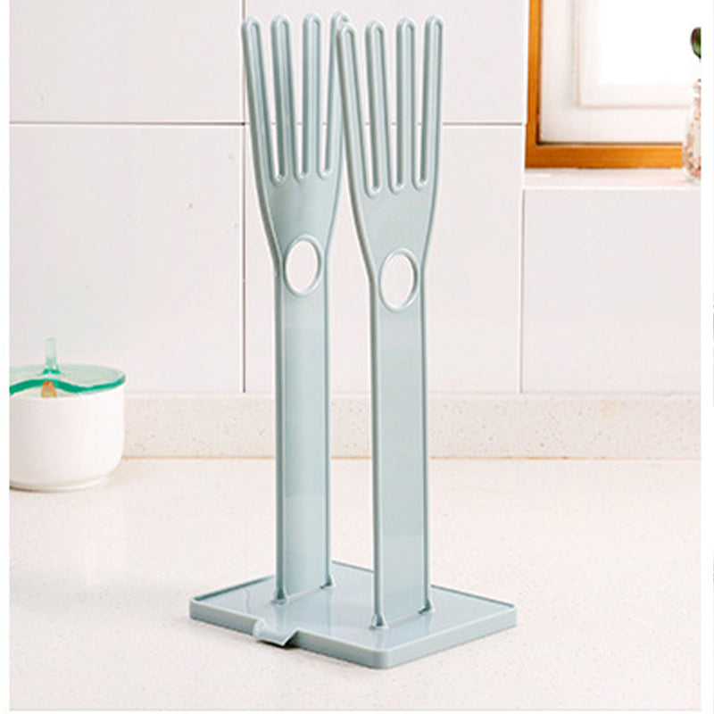 Multifunctional Detachable Glove Draining Rack with Suction Cup