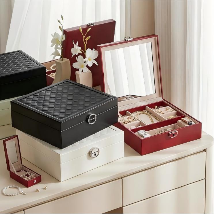 Leather Jewelry Storage Box