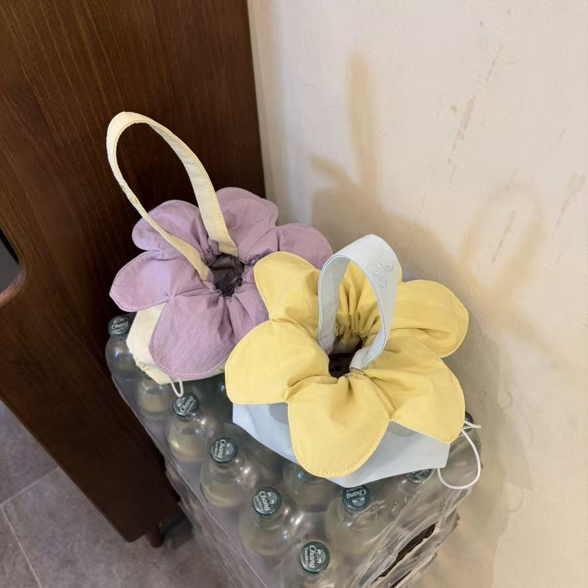 Drawstring Flower Mini Bag