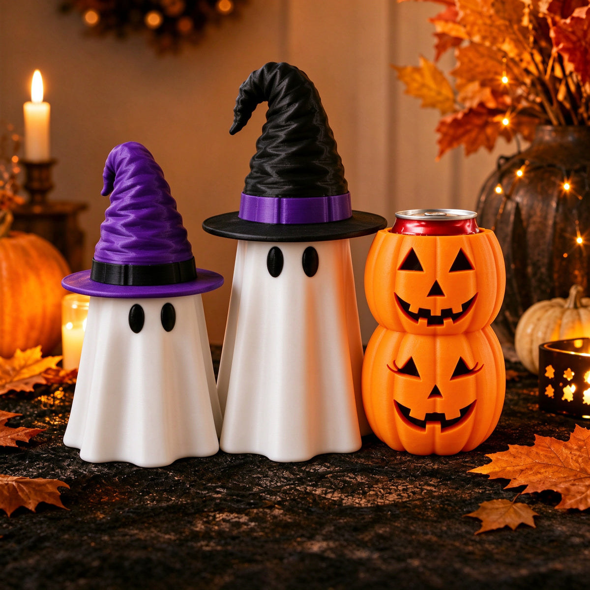Ghost-Shaped Can Holder for Drinks