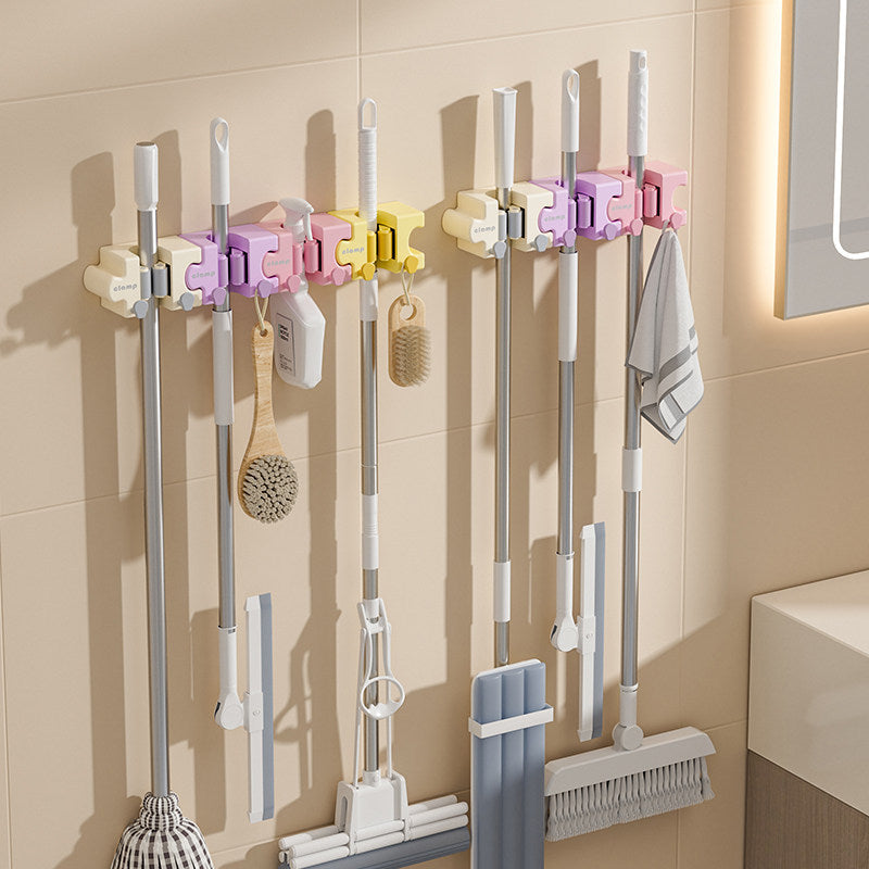Macaron Wall-Mounted Mop Holder