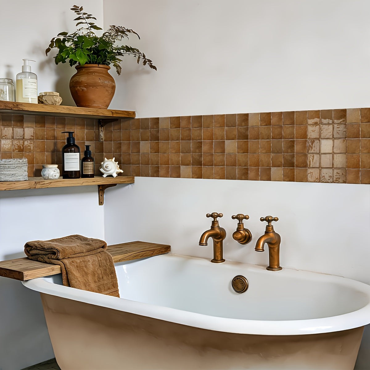 3D Faux Tile Wall Panels for Modern Home Decor