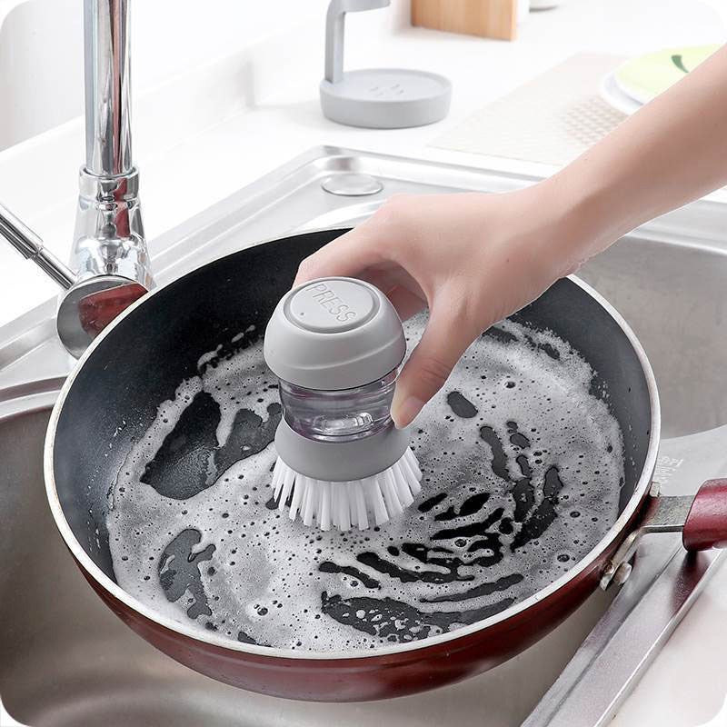 3-in-1 Liquid Dispensing Dish Brush