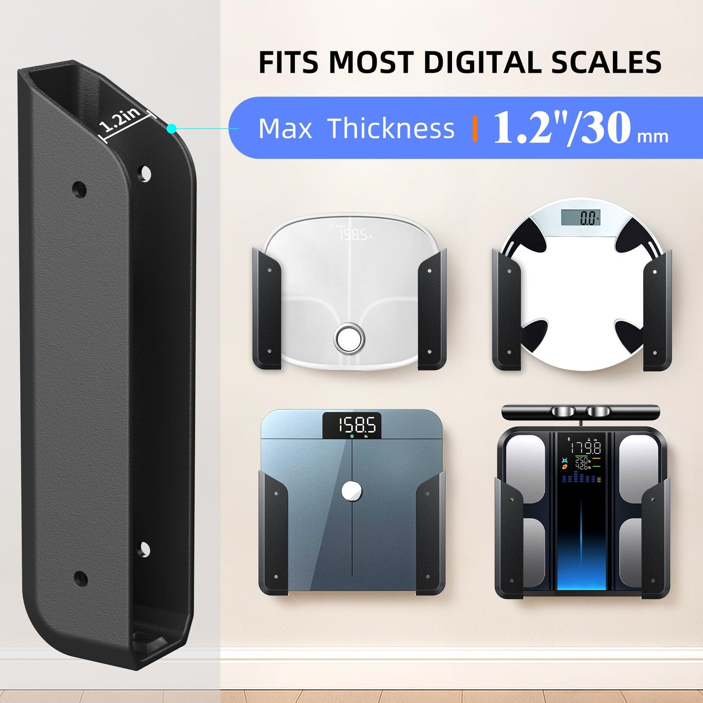 Wall-Mounted Scale Holder