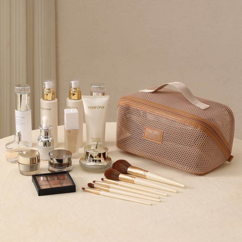 Waterproof Multi-Compartment Cosmetic Travel Bag