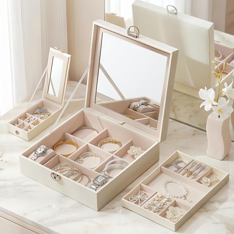 Leather Jewelry Storage Box