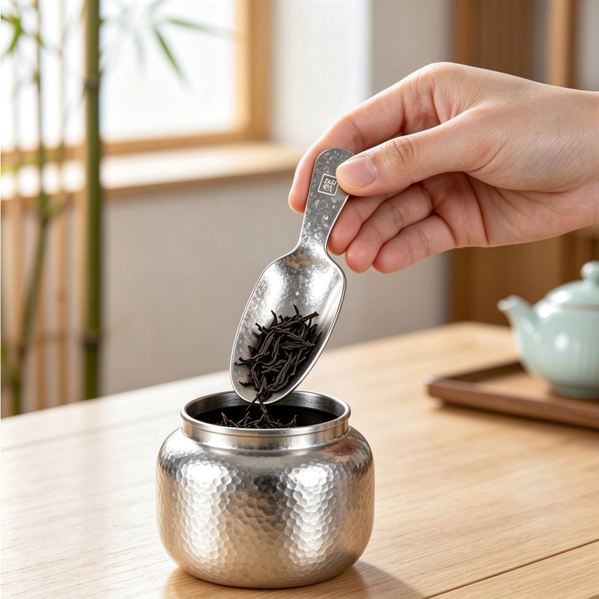 Pure Titanium Antibacterial Tea Spoon