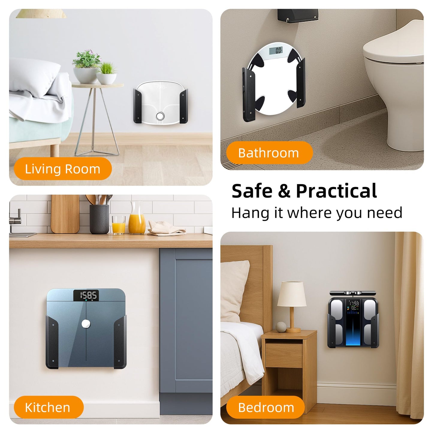 Wall-Mounted Scale Holder