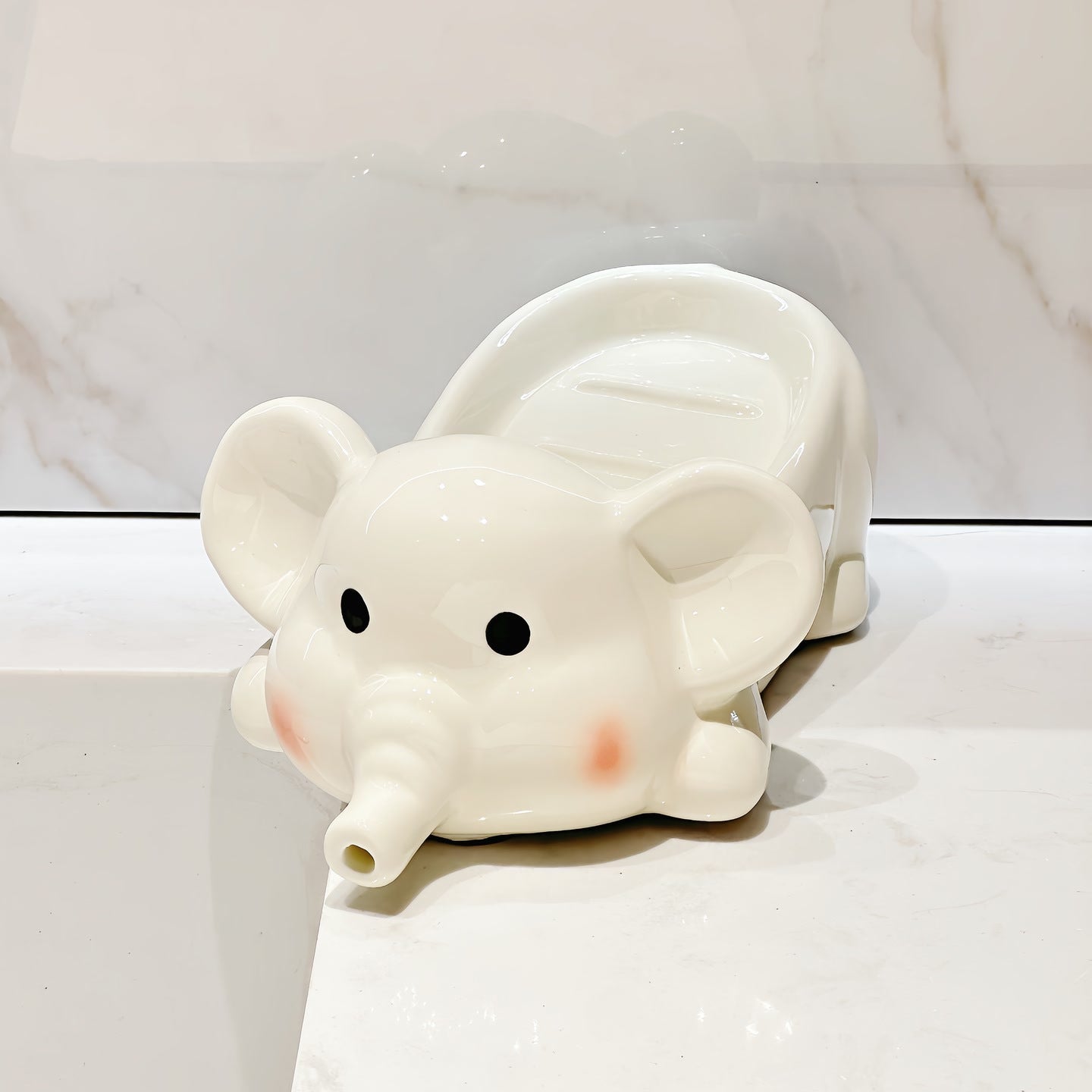 Cute Elephant Ceramic Soap Dish