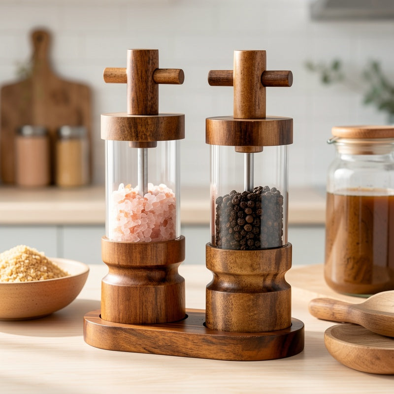 Premium Wooden Pepper Grinder