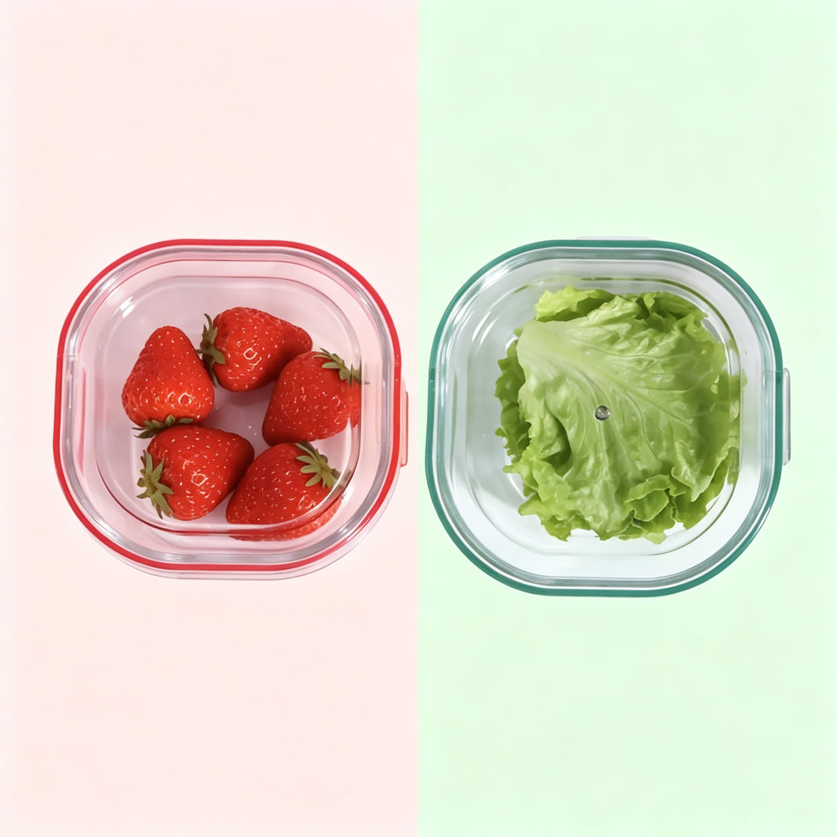 Glass Food Storage Container — 2-Piece Set