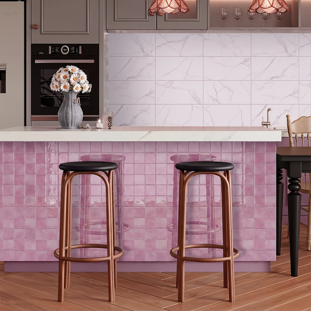 3D Faux Tile Wall Panels for Modern Home Decor