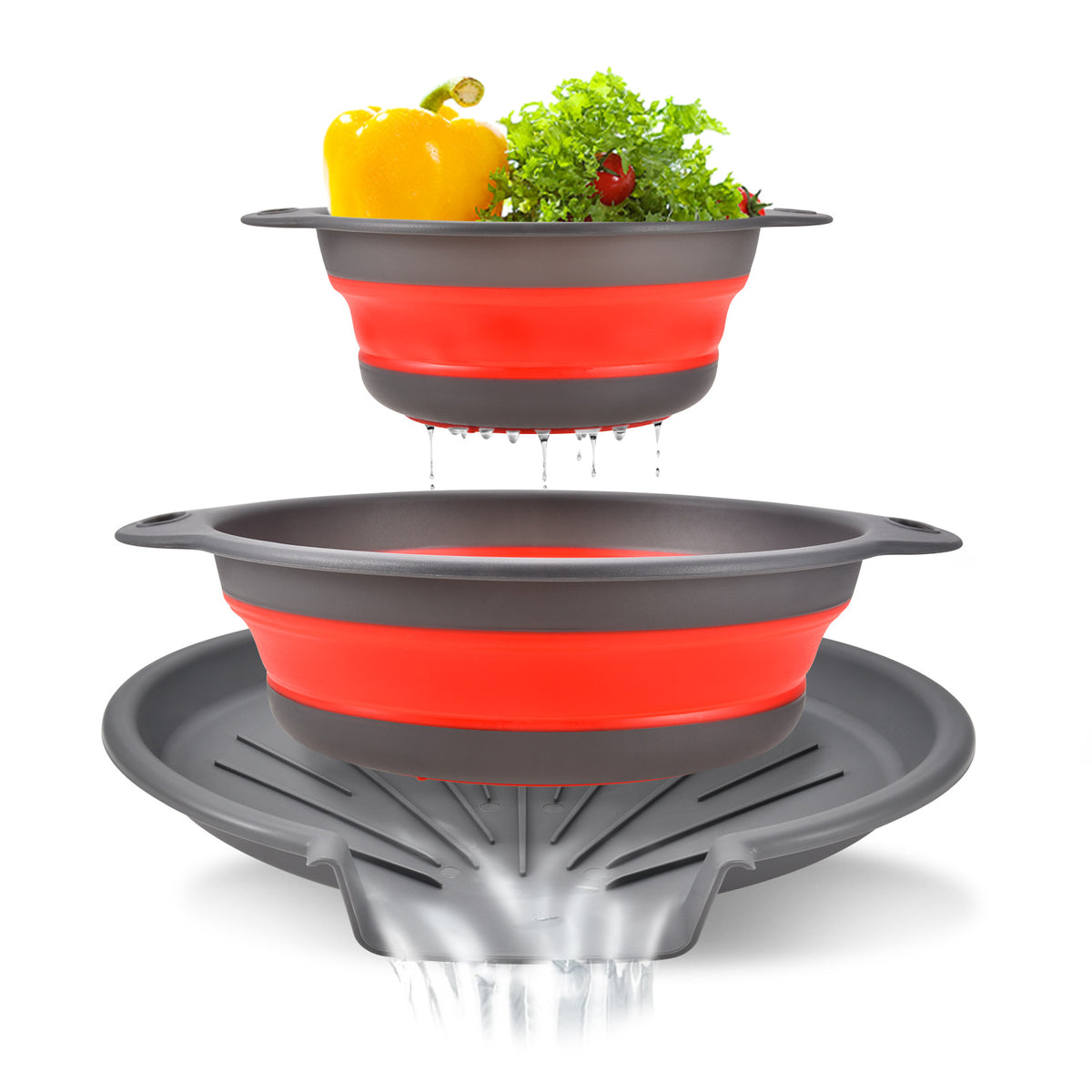 2-in-1 Splash-Proof Heating Cover & Colander
