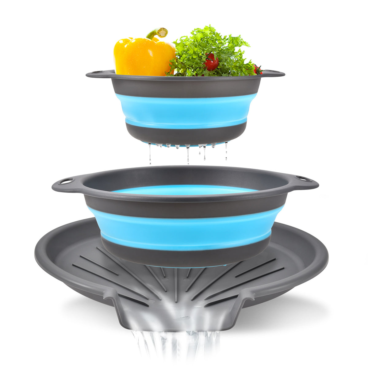 2-in-1 Splash-Proof Heating Cover & Colander