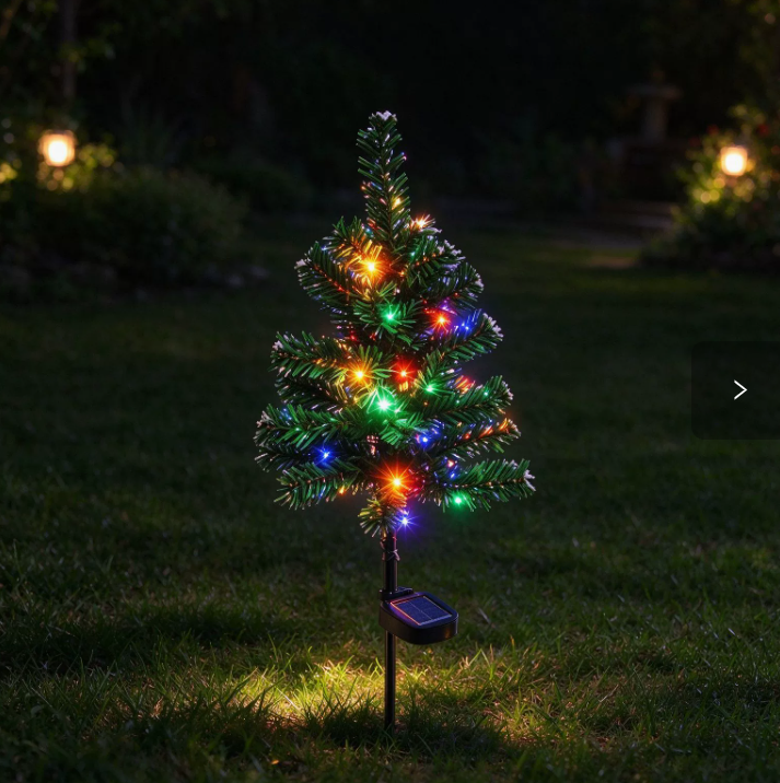 Solar-Powered Christmas Tree