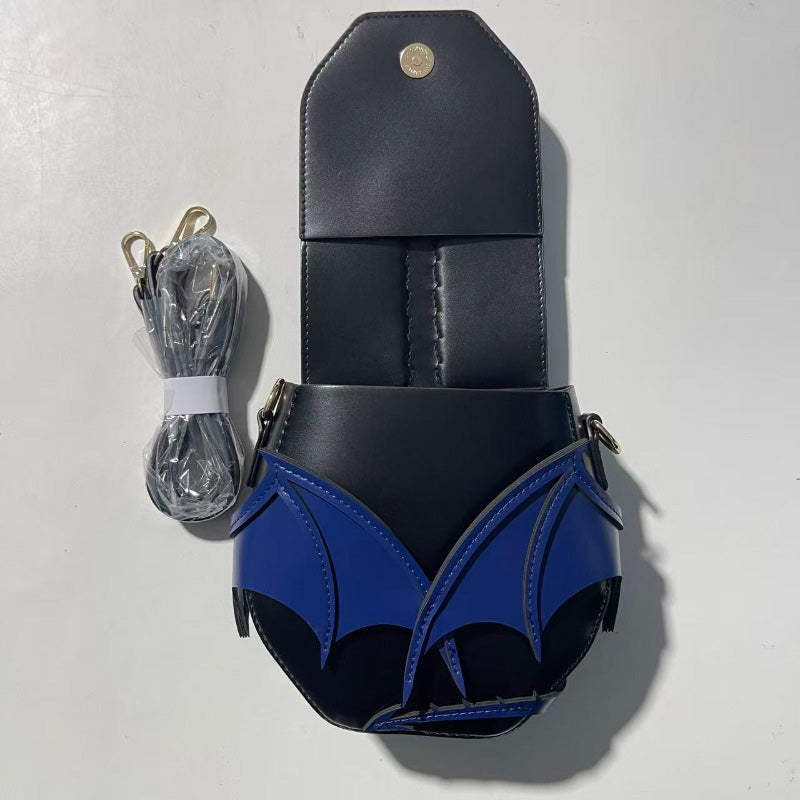 Dragon Wing Leather Crossbody Bag – Fantasy PU Shoulder Bag with 3D Dragon Design