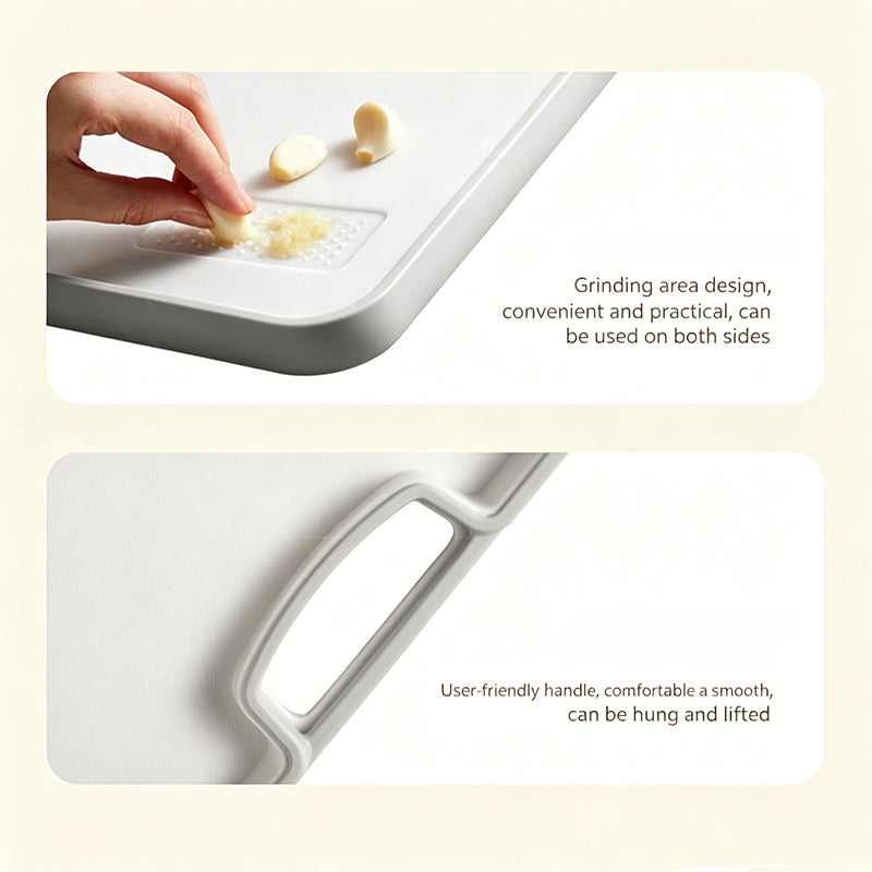 Double-Sided Non-Slip Cutting Board with Sloped Juice Groove