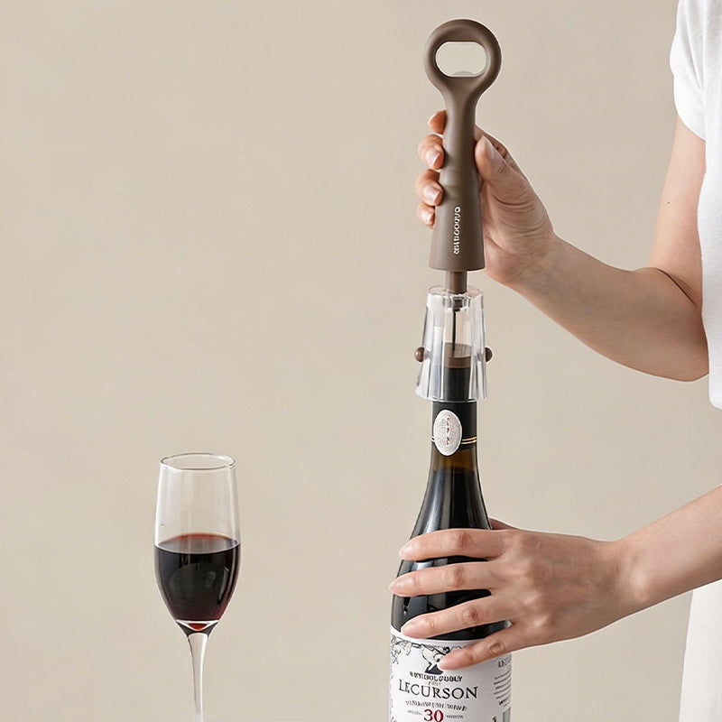2-in-1 Air Pressure Wine Opener with Foil Cutter