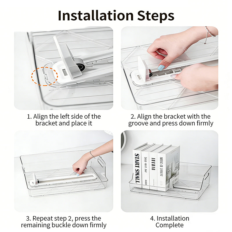Clear Desktop Book Stand – Adjustable & Anti-Tip