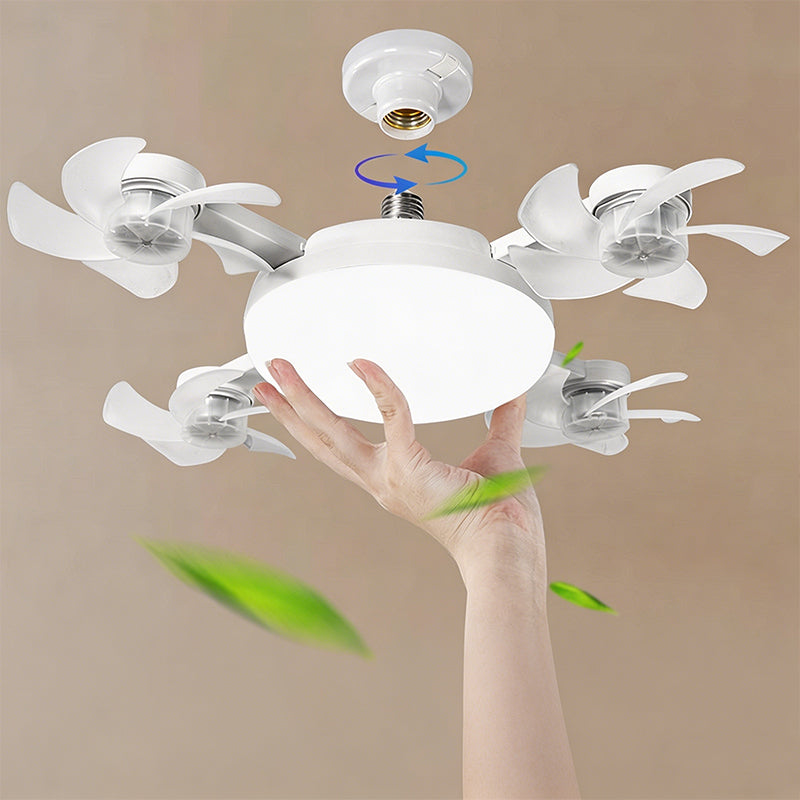 Smart 2-in-1 Ceiling Fan Light with Remote & Foldable Design