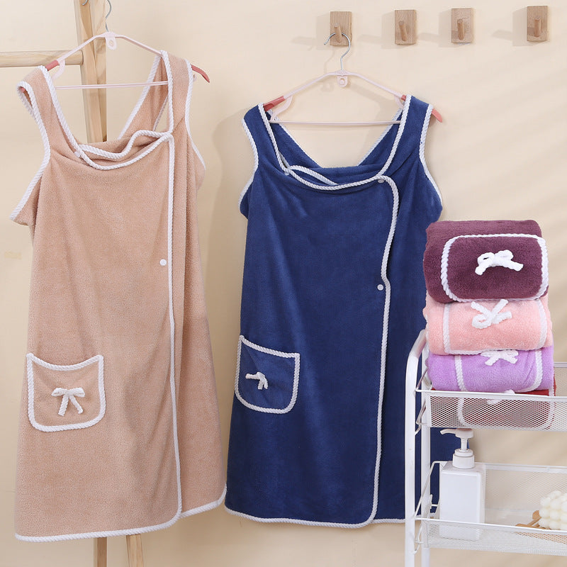 Wearable Bath Towel – Soft, Absorbent & Hands-Free