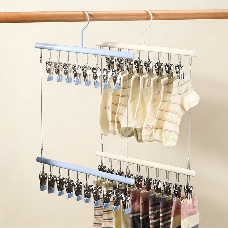 Stainless Steel Double-Layer Drying Rack | No-Mark Organizer for Hats & Intimates