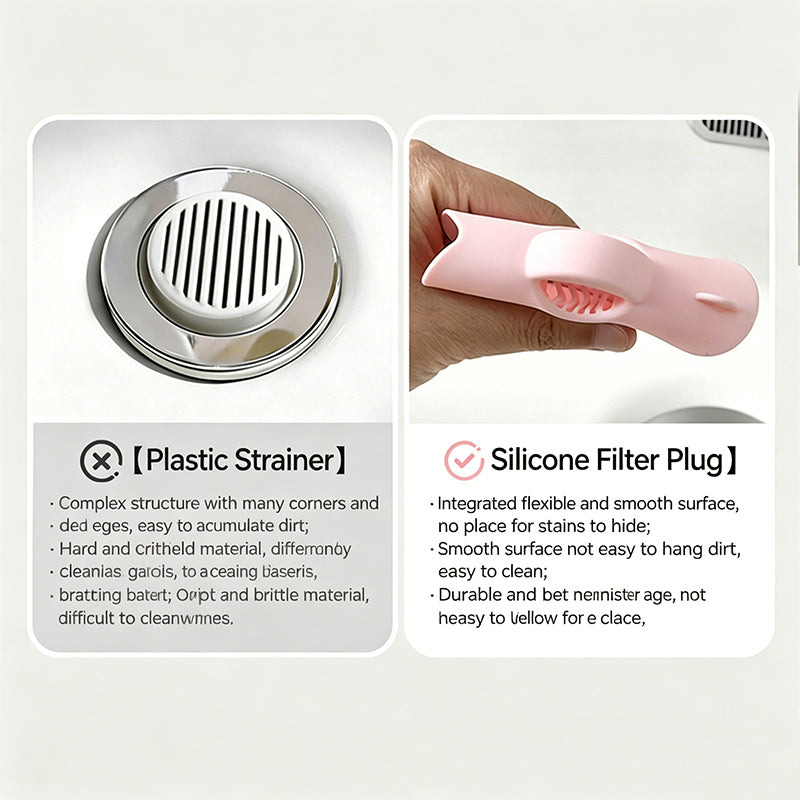 Leak-Proof Silicone Flower Sink Drain Stopper with Filter