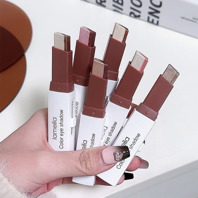 Waterproof Dual-Color Gradient Eyeshadow Stick