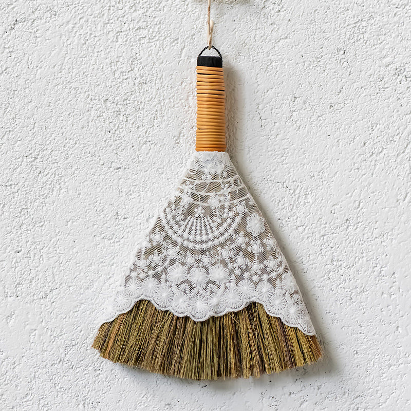 Natural Reed Mini Broom – Soft, Dense, and Lightweight