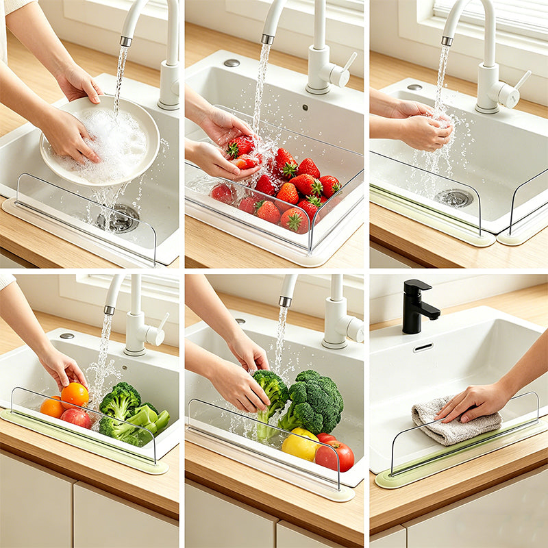 Transparent Sink Splash Guard with Strong Suction
