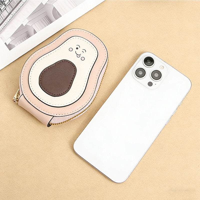 Avocado-Shaped RFID Card Holder – Portable & Spacious
