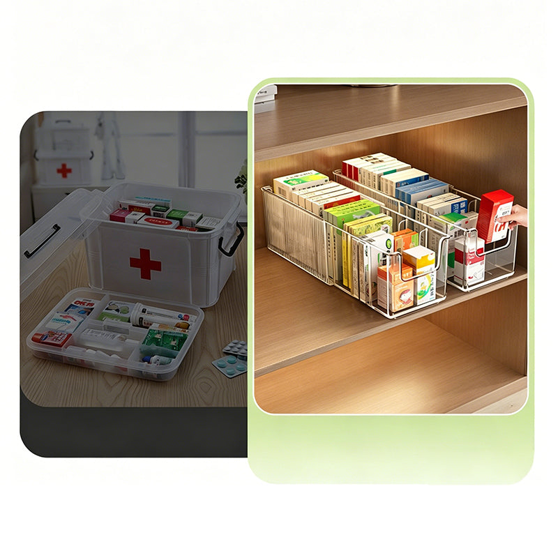 Expandable Medicine Organizer with Removable Dividers