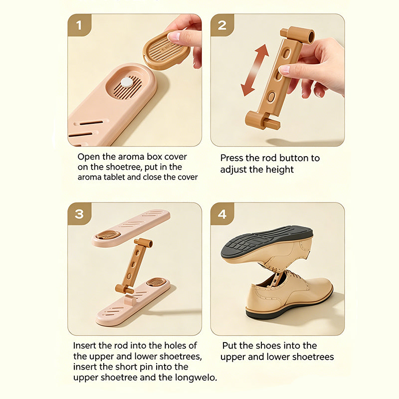 Adjustable Shoe Slot Organizer with Aromatherapy Box