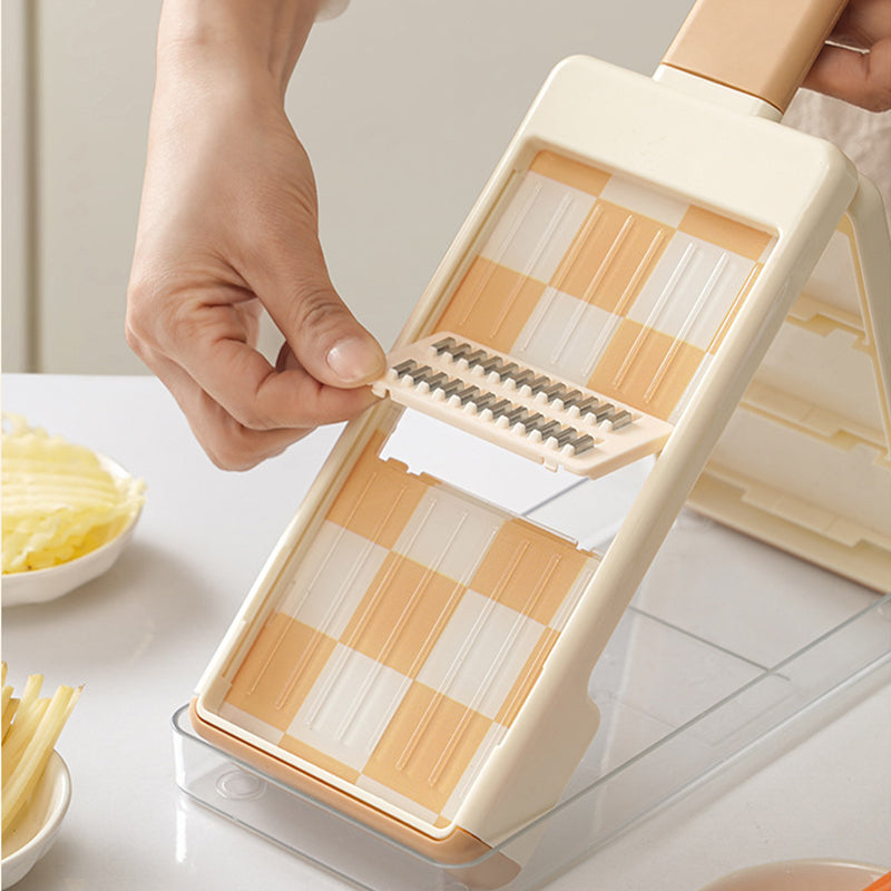 4-in-1 Foldable Vegetable Slicer with Hidden Blade Storage