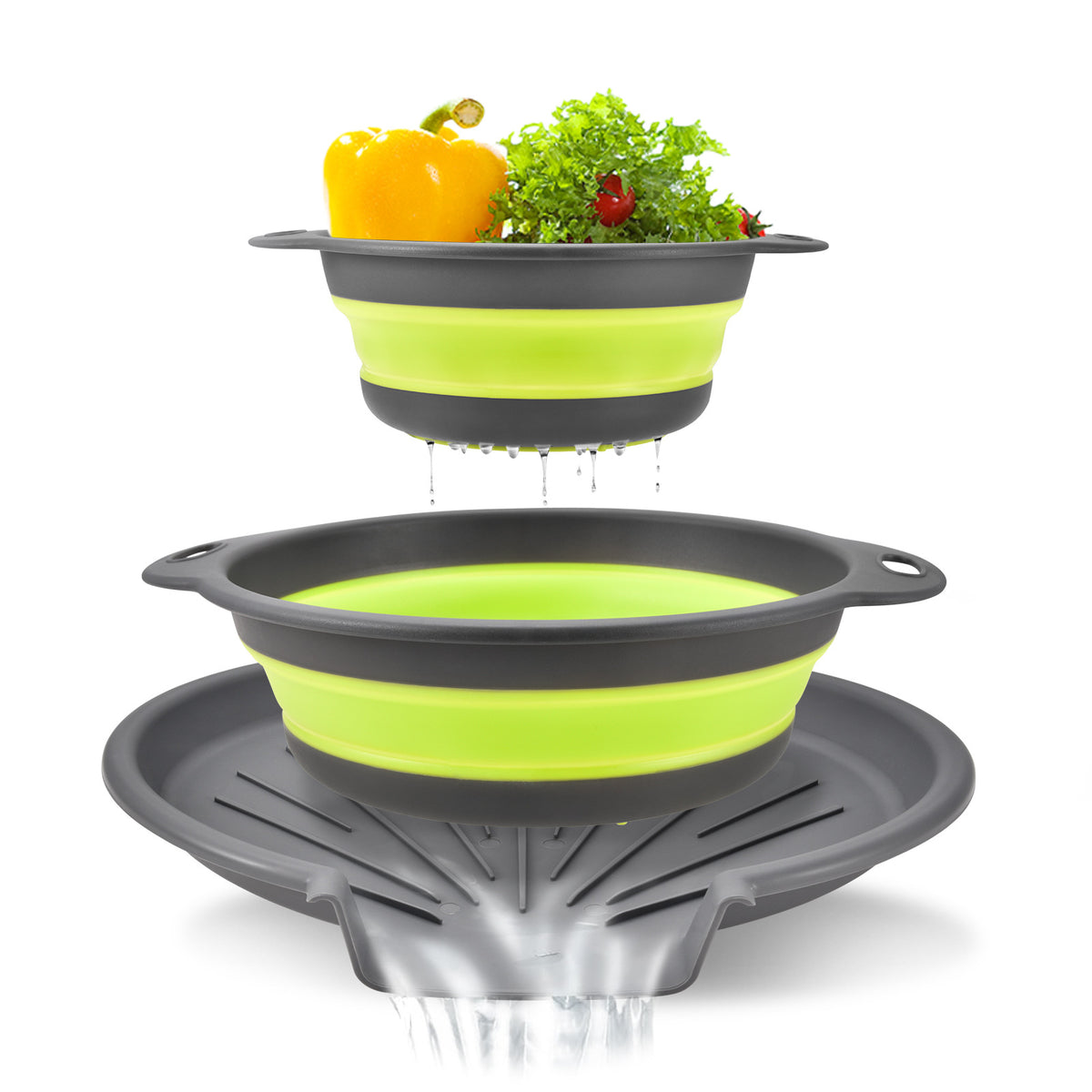 2-in-1 Splash-Proof Heating Cover & Colander