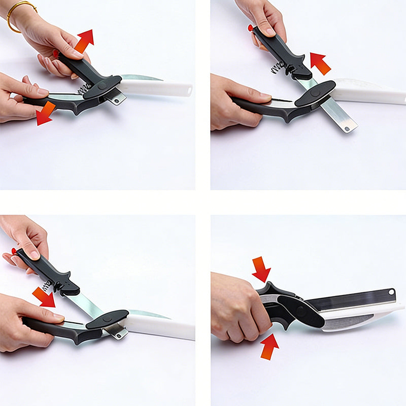 Detachable Vegetable Cutting Scissors – No Cutting Board Needed